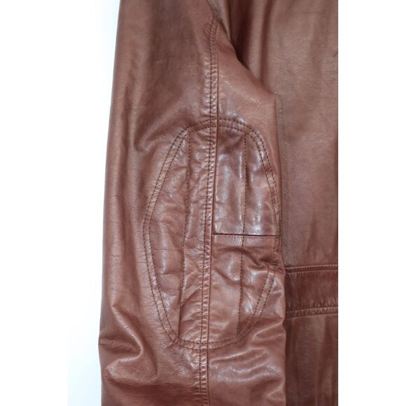 Marc New York Andrew Marc Mens Leather Jacket Size M Full-Zip Front With Pockets - Picture 16 of 16